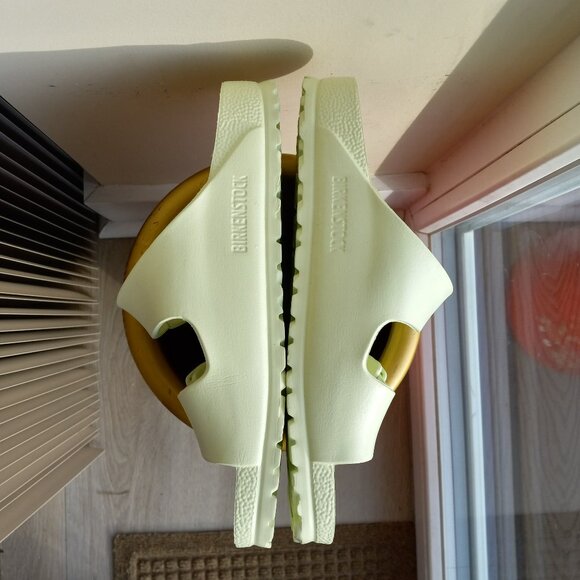 NWOB Birkenstock Arizona Essentials Faded Lime Green EVA Sandals 38N / 7 -  7.5 - Picture 4 of 16